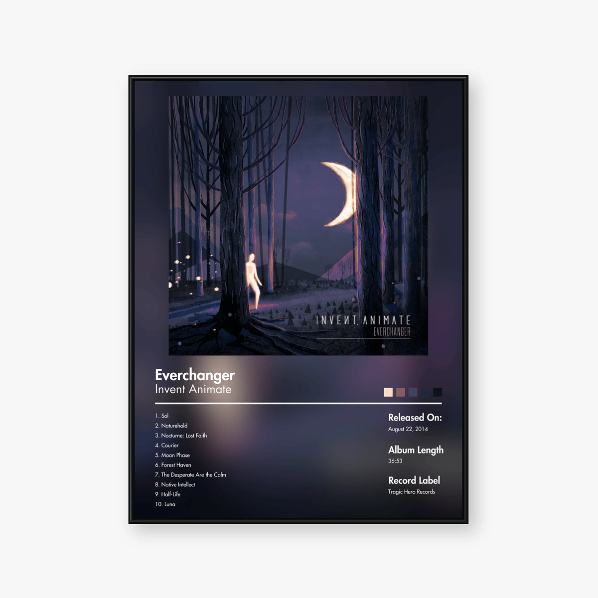 Invent, Animate — Everchanger Album Poster — Blur frame mockup