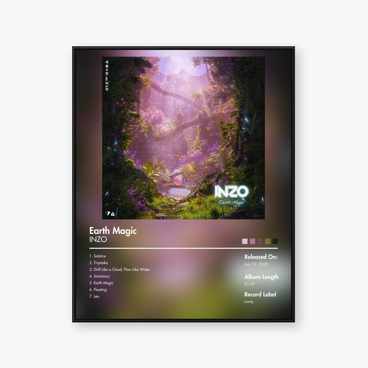 INZO — Earth Magic Album Poster — Blur frame mockup