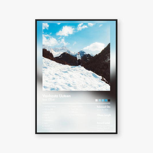 Isac Elliot — Vanhasta Uuteen Album Poster — Blur frame mockup