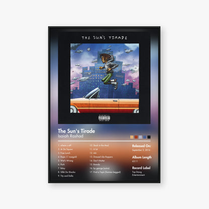 Isaiah Rashad — The Suns Tirade Album Poster — Blur frame mockup