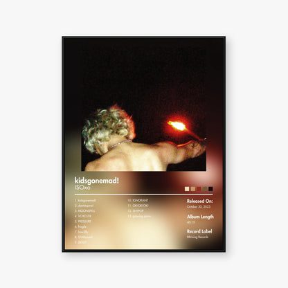 ISOxo — kidsgonemad! Album Poster — Blur frame mockup