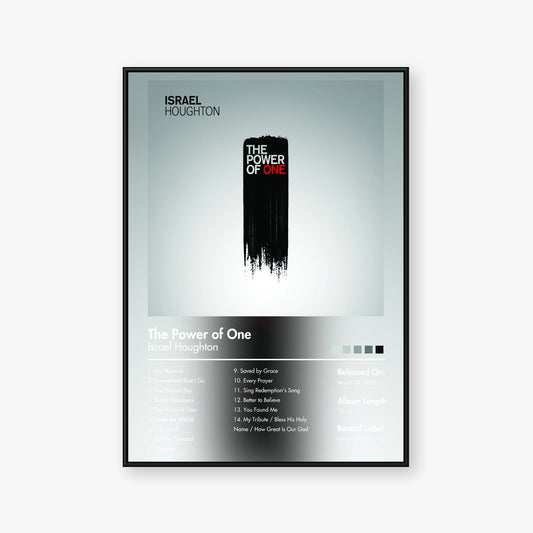 Israel Houghton — The Power of One Album Poster — Blur frame mockup