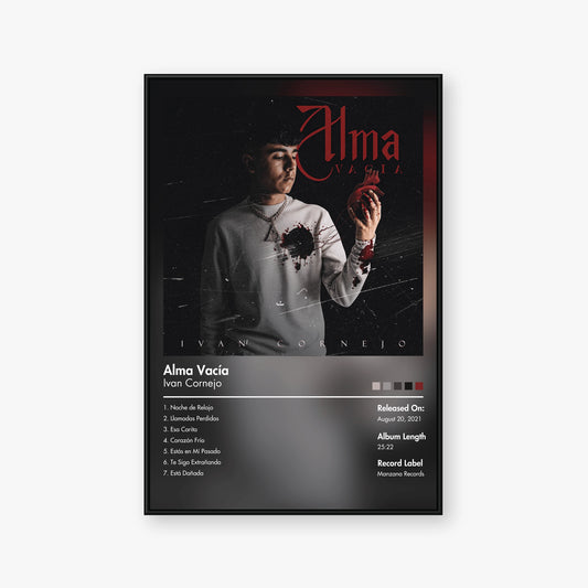 Ivan Cornejo — Alma Vacía Album Poster — Blur frame mockup