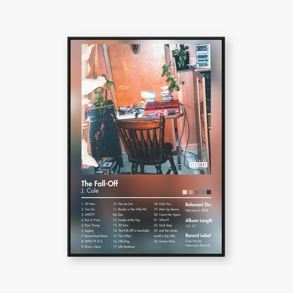J. Cole — The Fall‐Off Album Poster — Blur frame mockup