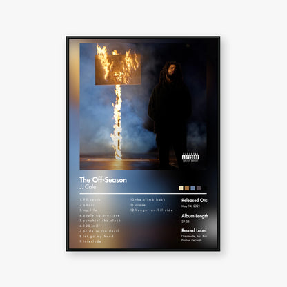 J. Cole — The Off‐Season Album Poster — Blur frame mockup