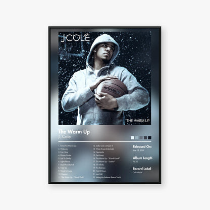 J. Cole — The Warm Up Album Poster — Blur frame mockup
