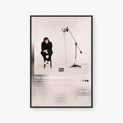 Jack Harlow — Come Home the Kids Miss You Album Poster — Blur frame mockup