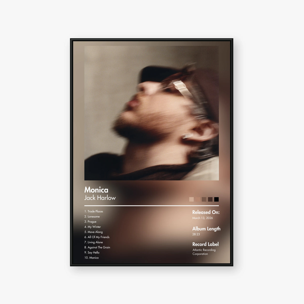 Jack Harlow — Monica Album Poster — Blur frame mockup