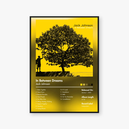 Jack Johnson — In Between Dreams Album Poster — Blur frame mockup