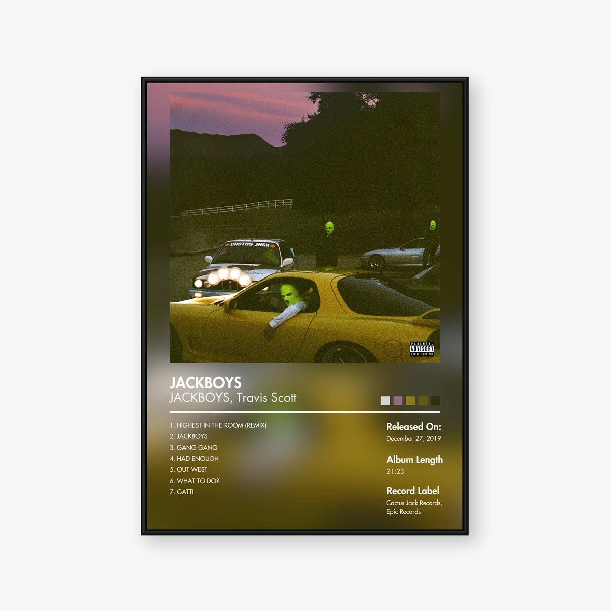 JACKBOYS — JACKBOYS Album Poster — Blur frame mockup