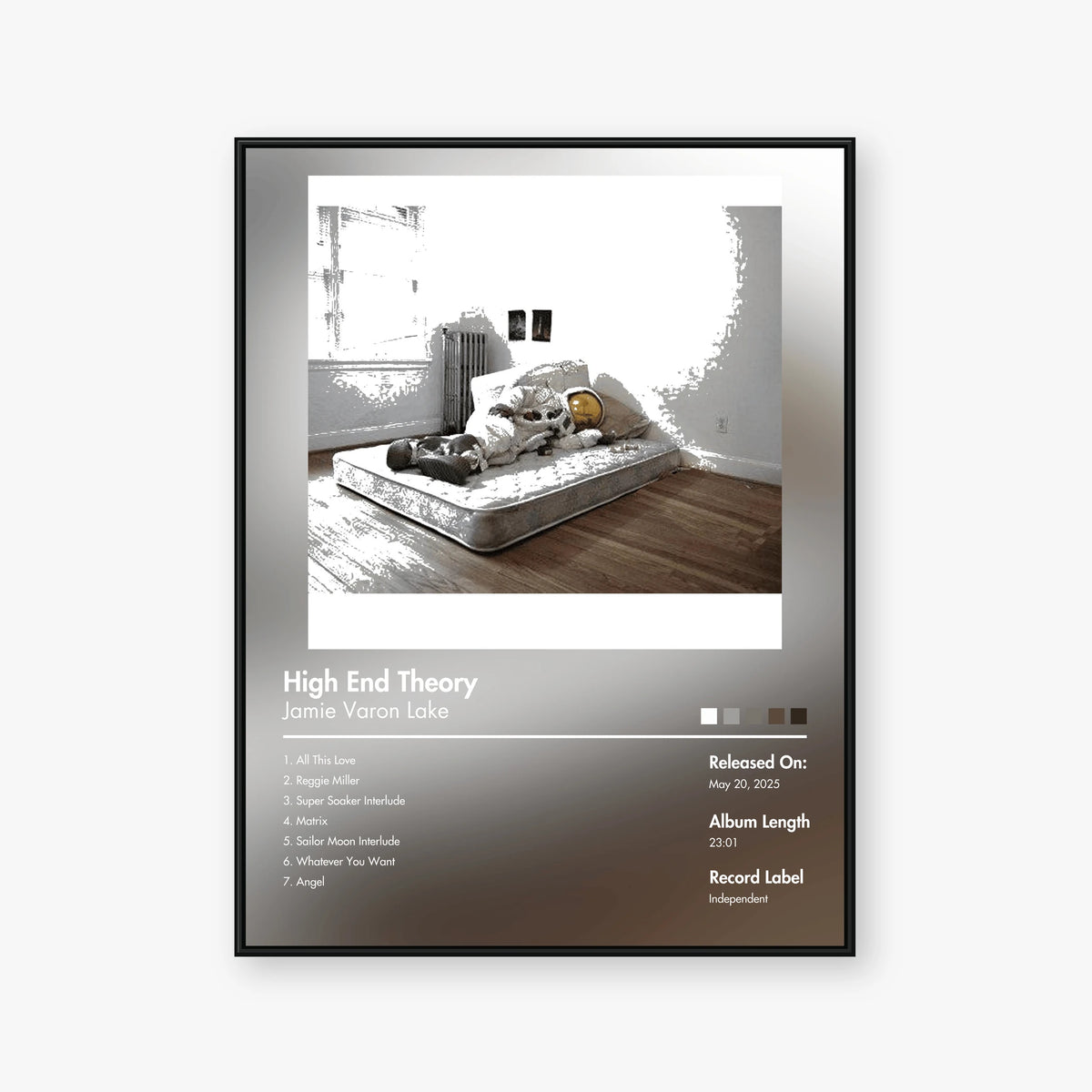 Jamie Varon Lake — High End Theory Album Poster — Blur frame mockup