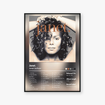 Janet Jackson — Janet. Album Poster — Blur frame mockup
