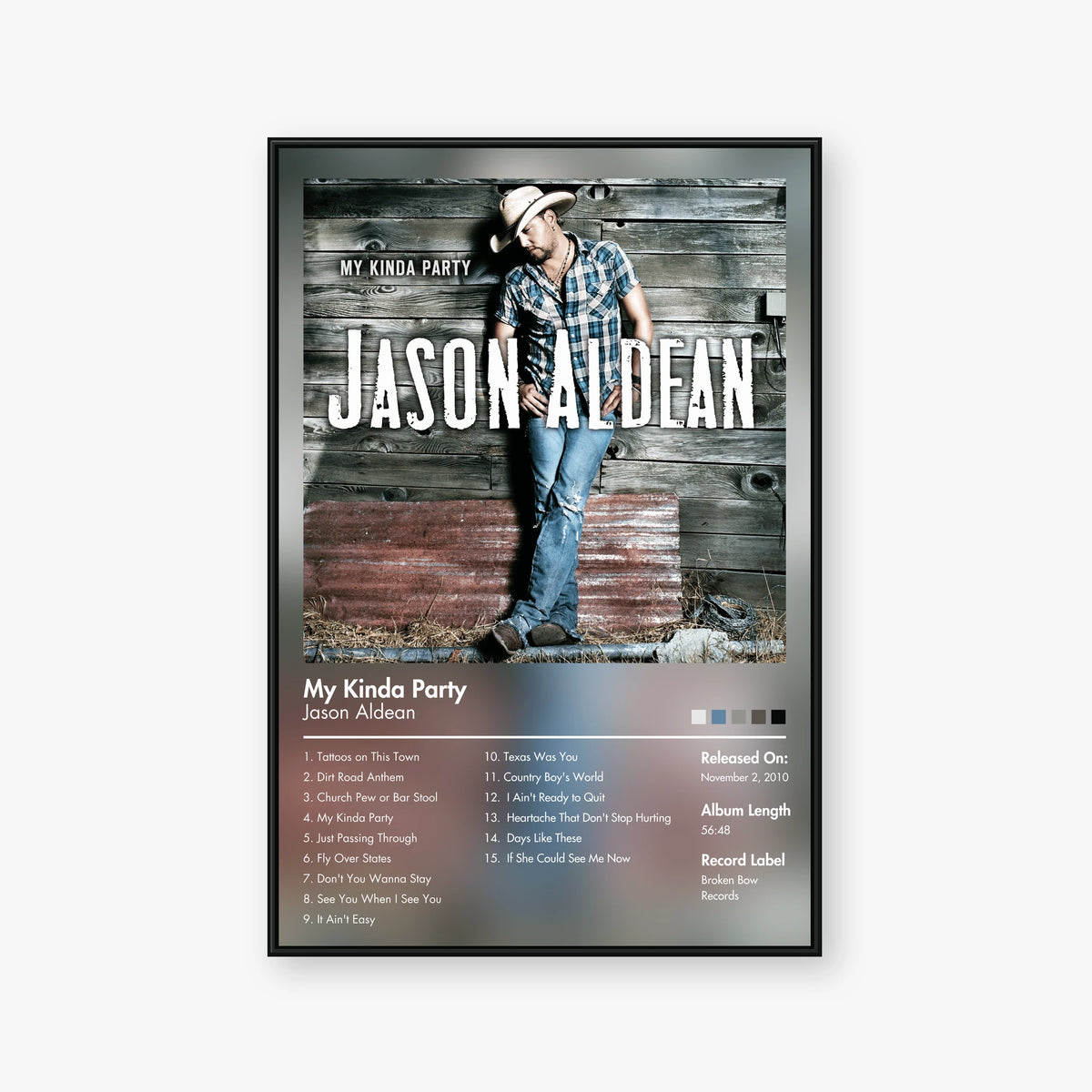 Jason Aldean — My Kinda Party Album Poster — Blur frame mockup