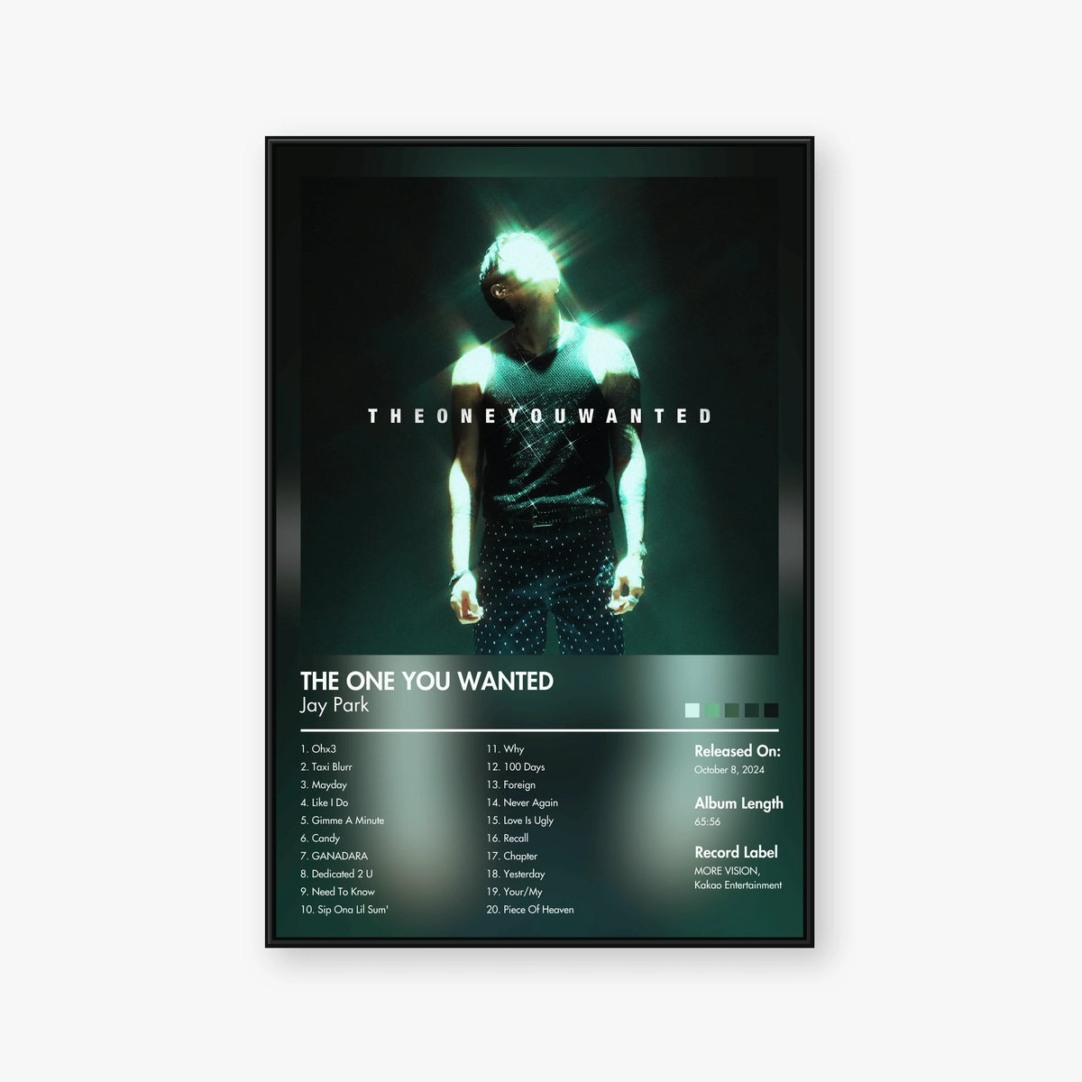 Jay Park — THE ONE YOU WANTED Album Poster — Blur frame mockup