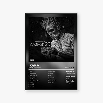 JayDaYoungan — Forever 23 Album Poster — Blur frame mockup