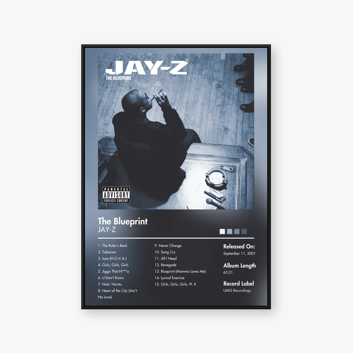JAY-Z — The Blueprint Album Poster — Blur frame mockup