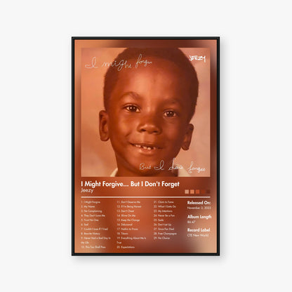 Jeezy — I Might Forgive... But I Don't Forget Album Poster — Blur frame mockup
