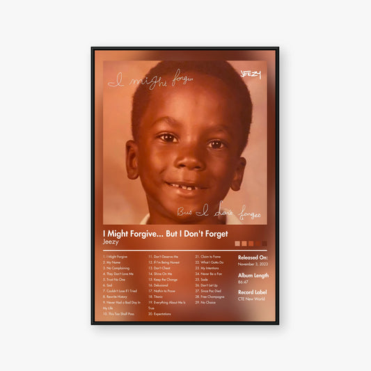 Jeezy — I Might Forgive... But I Don't Forget Album Poster — Blur frame mockup