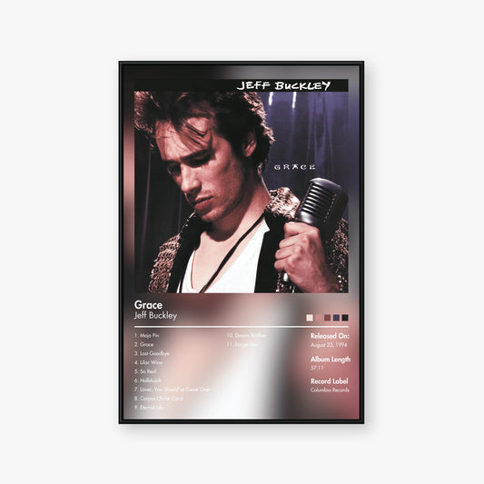 Jeff Buckley — Grace Album Poster — Blur frame mockup