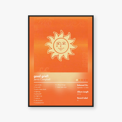 Jervis Campbell — good grief! Album Poster — Blur frame mockup