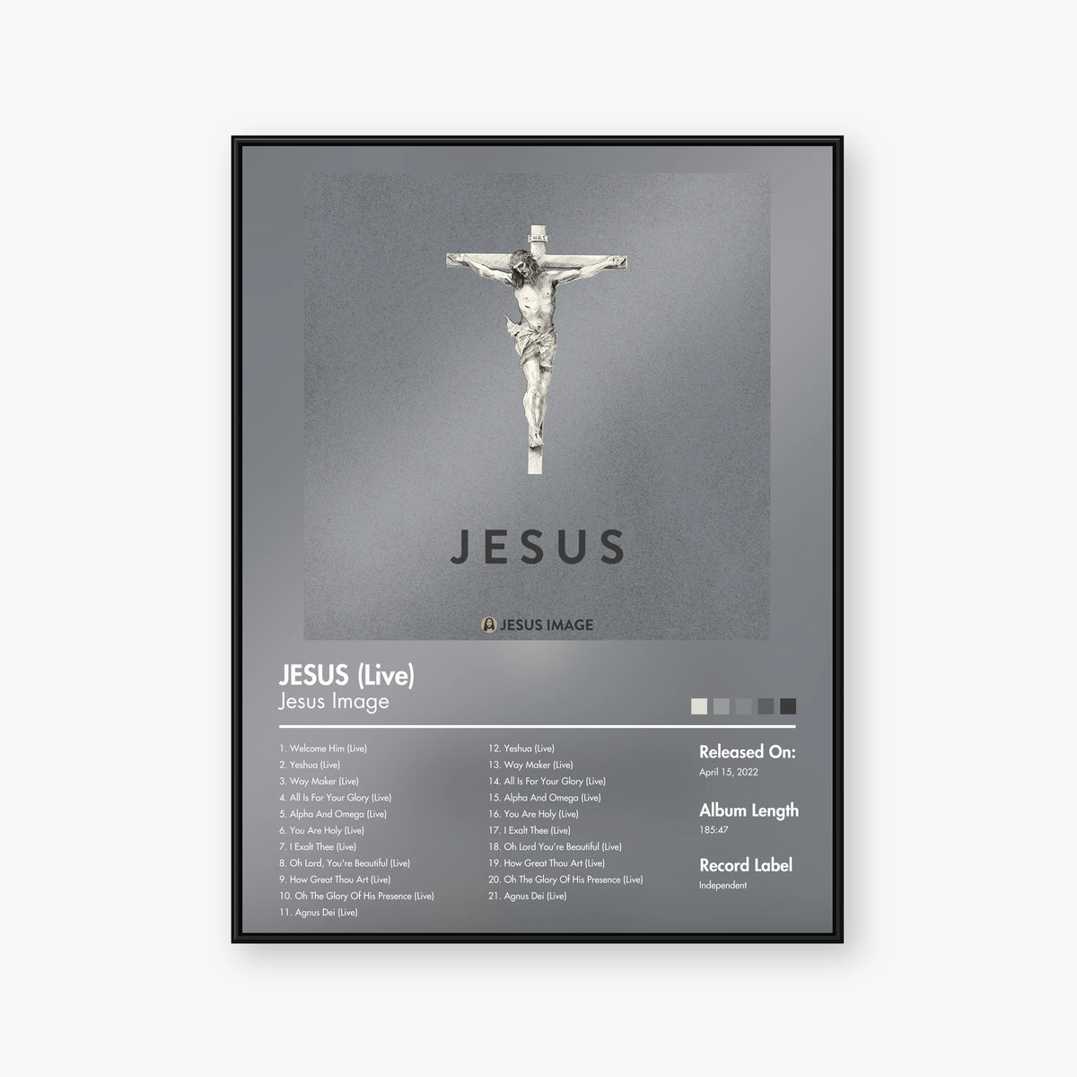 Jesus Image — JESUS (Live) Album Poster — Blur frame mockup