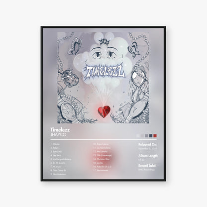 JHAYCO — Timelezz Album Poster — Blur frame mockup