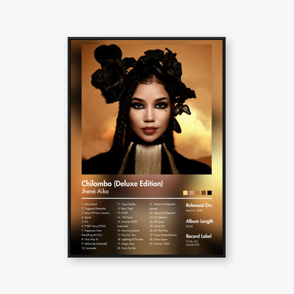 Jhené Aiko — Chilombo (Deluxe Edition) Album Poster — Blur frame mockup