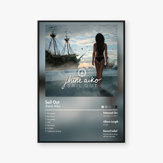 Jhené Aiko — Sail Out Album Poster — Blur frame mockup