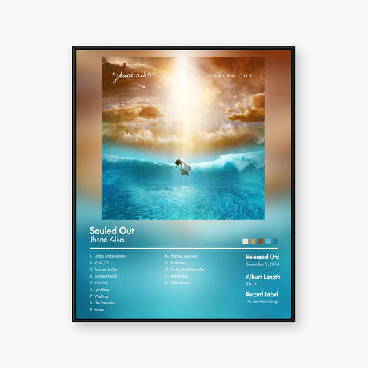 Jhené Aiko — Souled Out Album Poster — Blur frame mockup