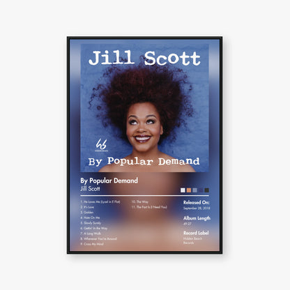 Jill Scott — By Popular Demand Album Poster — Blur frame mockup