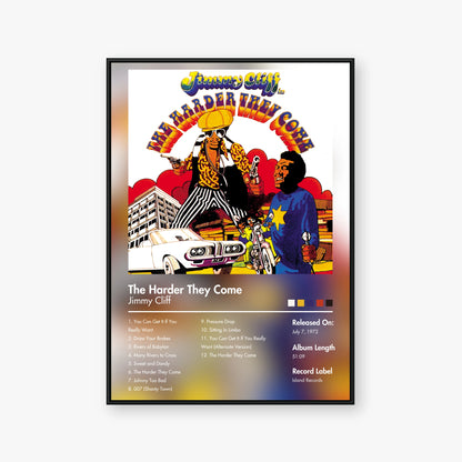Jimmy Cliff — The Harder They Come Album Poster — Blur frame mockup
