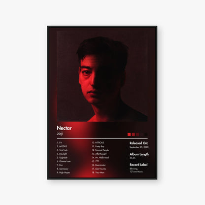 Joji — Nectar Album Poster — Blur frame mockup