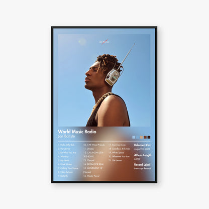 Jon Batiste — World Music Radio Album Poster — Blur frame mockup