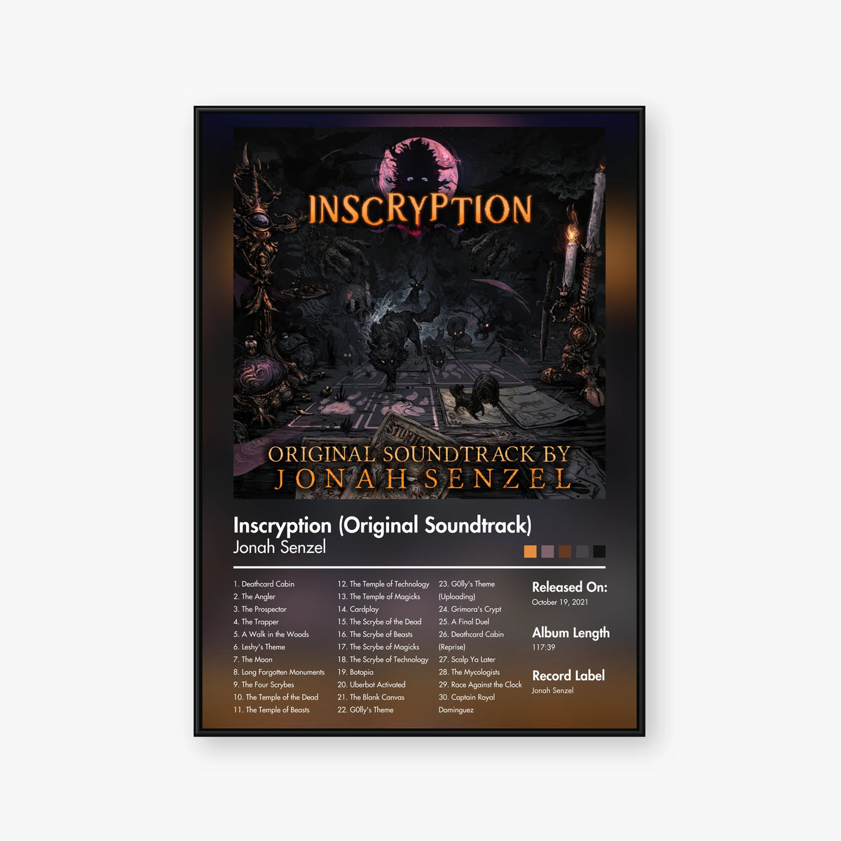 Jonah Senzel — Inscryption Original Soundtrack Album Poster — Blur frame mockup