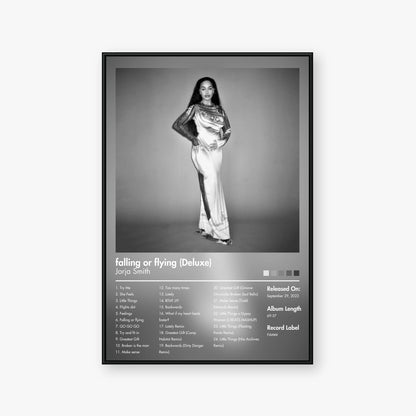 Jorja Smith — falling or flying (Deluxe Edition) Album Poster — Blur frame mockup