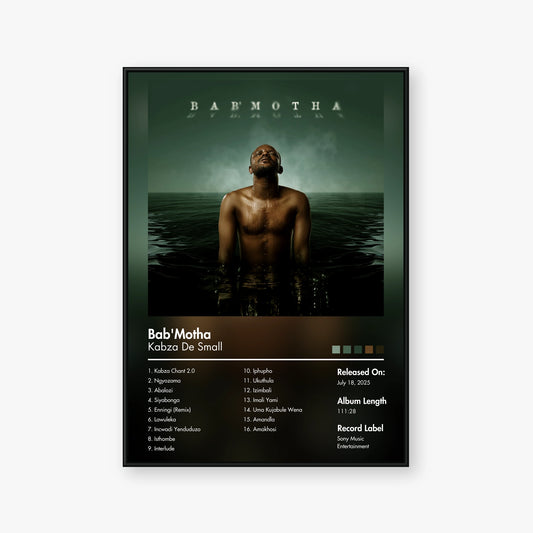 Kabza De Small — Bab'Motha Album Poster — Blur frame mockup