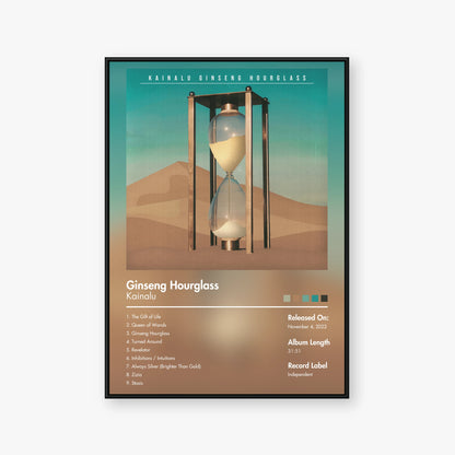 Kainalu — Ginseng Hourglass Album Poster — Blur frame mockup