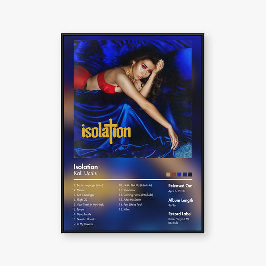 Kali Uchis — Isolation Album Poster — Blur frame mockup