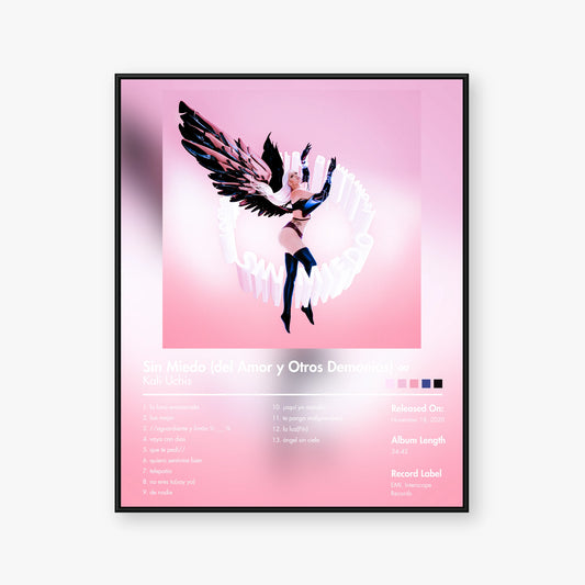 Kali Uchis — Sin miedo (del amor y otros demonios) ∞ Album Poster — Blur frame mockup