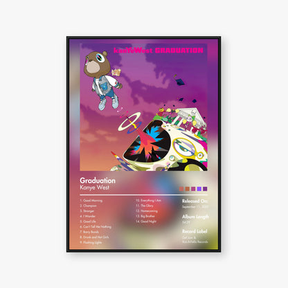 Kanye West — Graduation Album Poster — Blur frame mockup