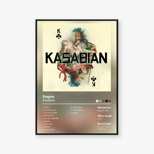 Kasabian — Empire Album Poster — Blur frame mockup