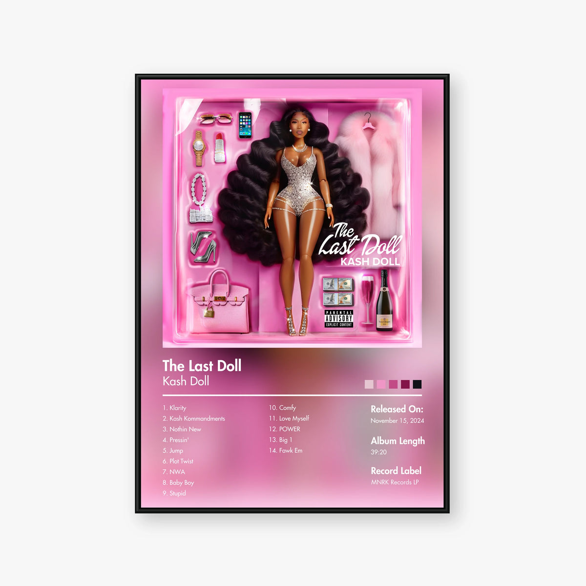 Kash Doll — The Last Doll Album Poster — Blur frame mockup