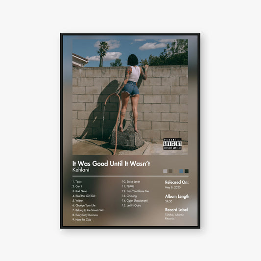 Kehlani — It Was Good Until It Wasn't Album Poster — Blur frame mockup