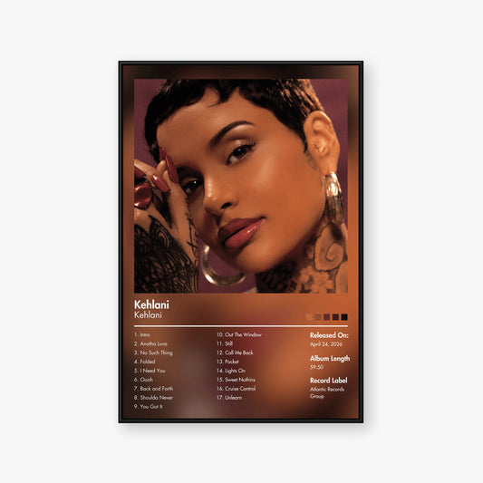 Kehlani — Kehlani Album Poster — Blur frame mockup