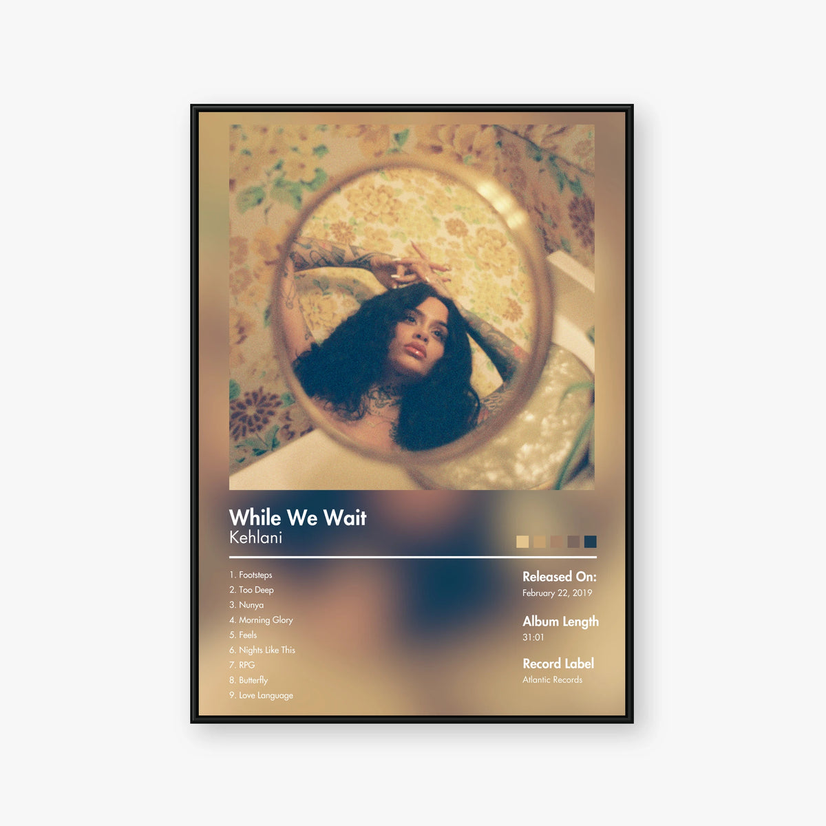 Kehlani — While We Wait Album Poster — Blur frame mockup