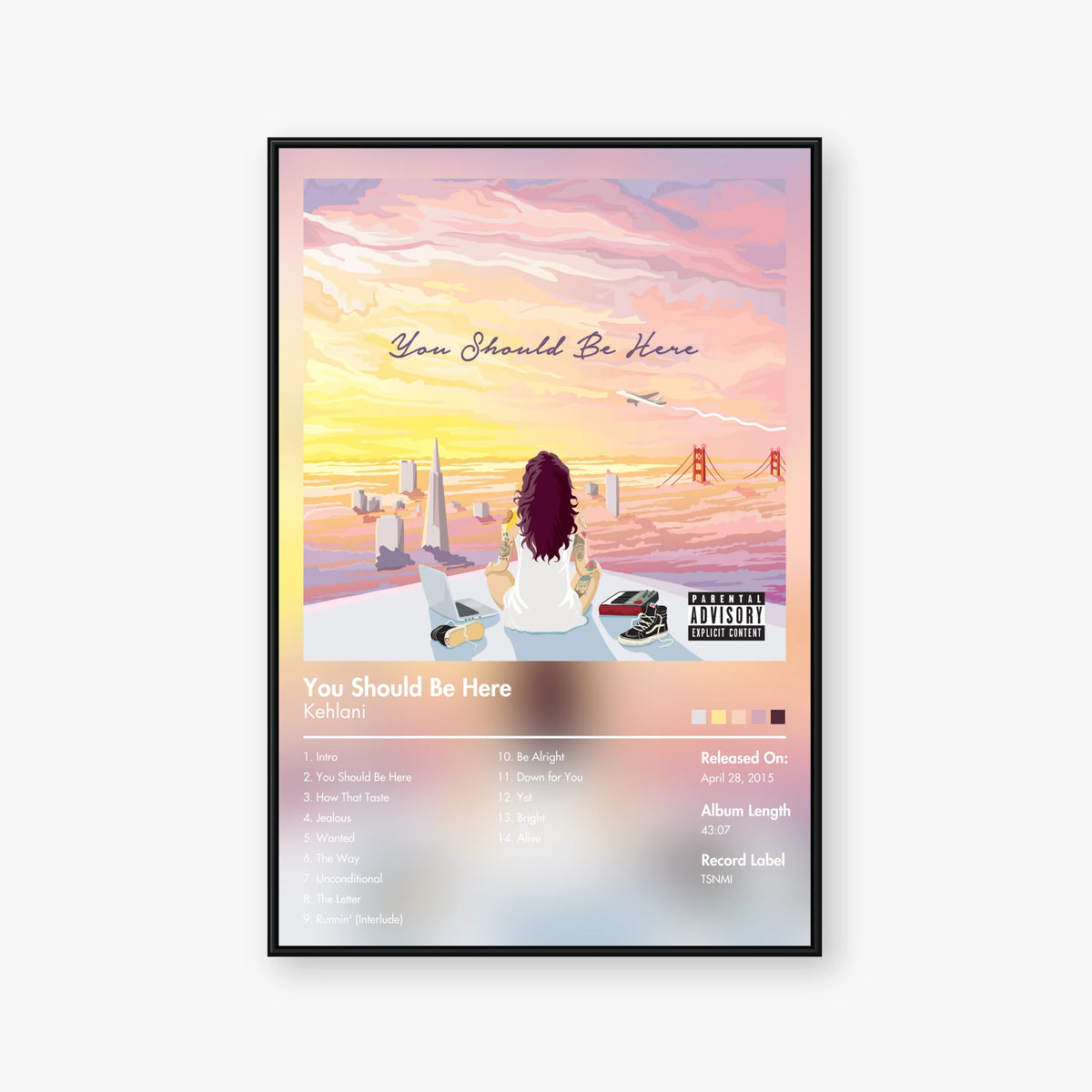 Kehlani — You Should Be Here Album Poster — Blur frame mockup