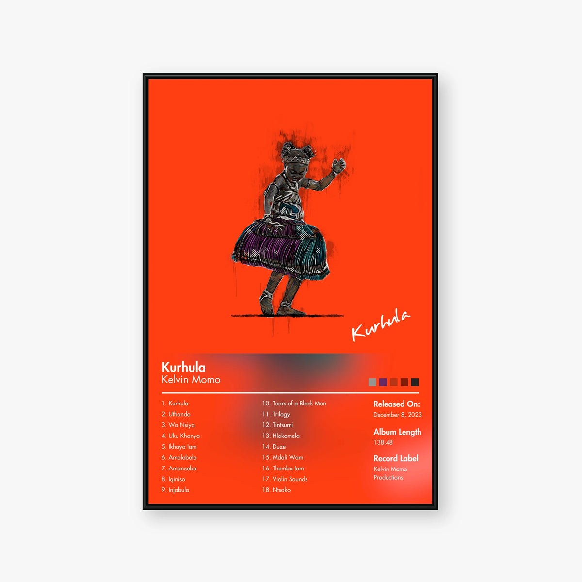 Kelvin Momo — Kurhula Album Poster — Blur frame mockup