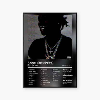 Ken Carson — A Great Chaos (Deluxe) Album Poster — Blur frame mockup