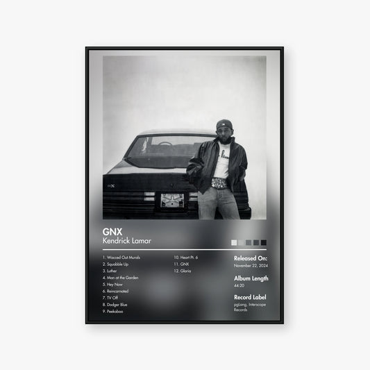 Kendrick Lamar — GNX Album Poster — Blur frame mockup