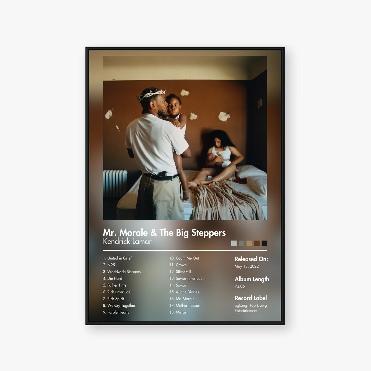 Kendrick Lamar — Mr. Morale & The Big Steppers Album Poster — Blur frame mockup